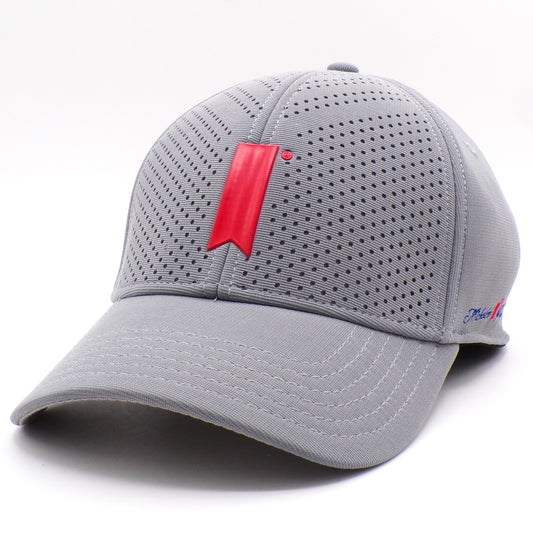 Breathable Grey Michelob Ultra Stretch Fit Adult Golf Hat