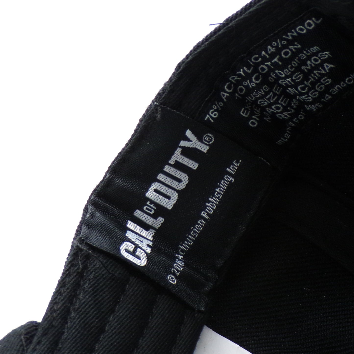 Black 2016 Call of Duty Activision Enbroidered Adjustable Snapback Hat NWT