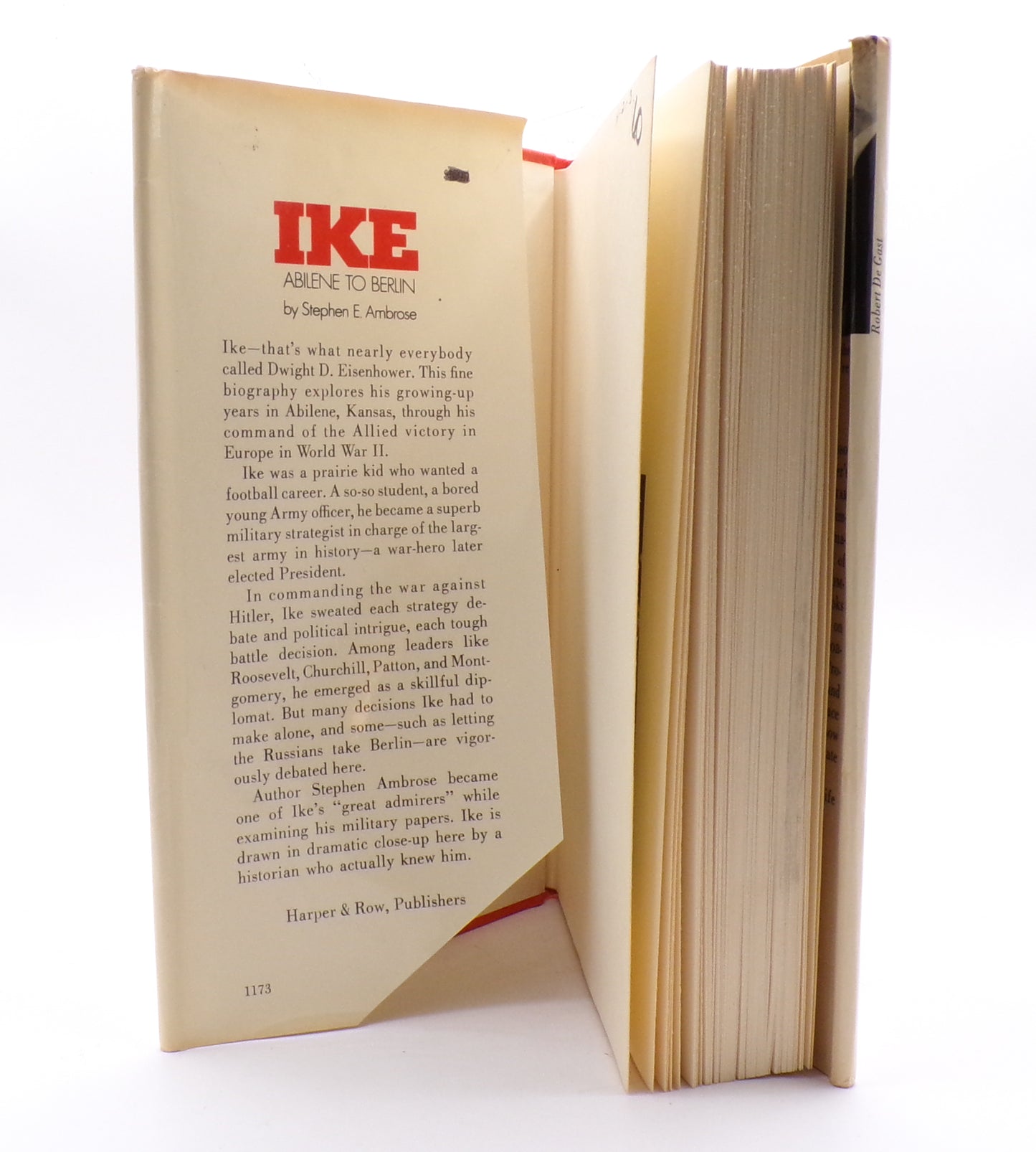 1973 Ike: Abilene to Berlin Stephen Ambrose 1st Print/Edition Hardcover w/DJ Mint