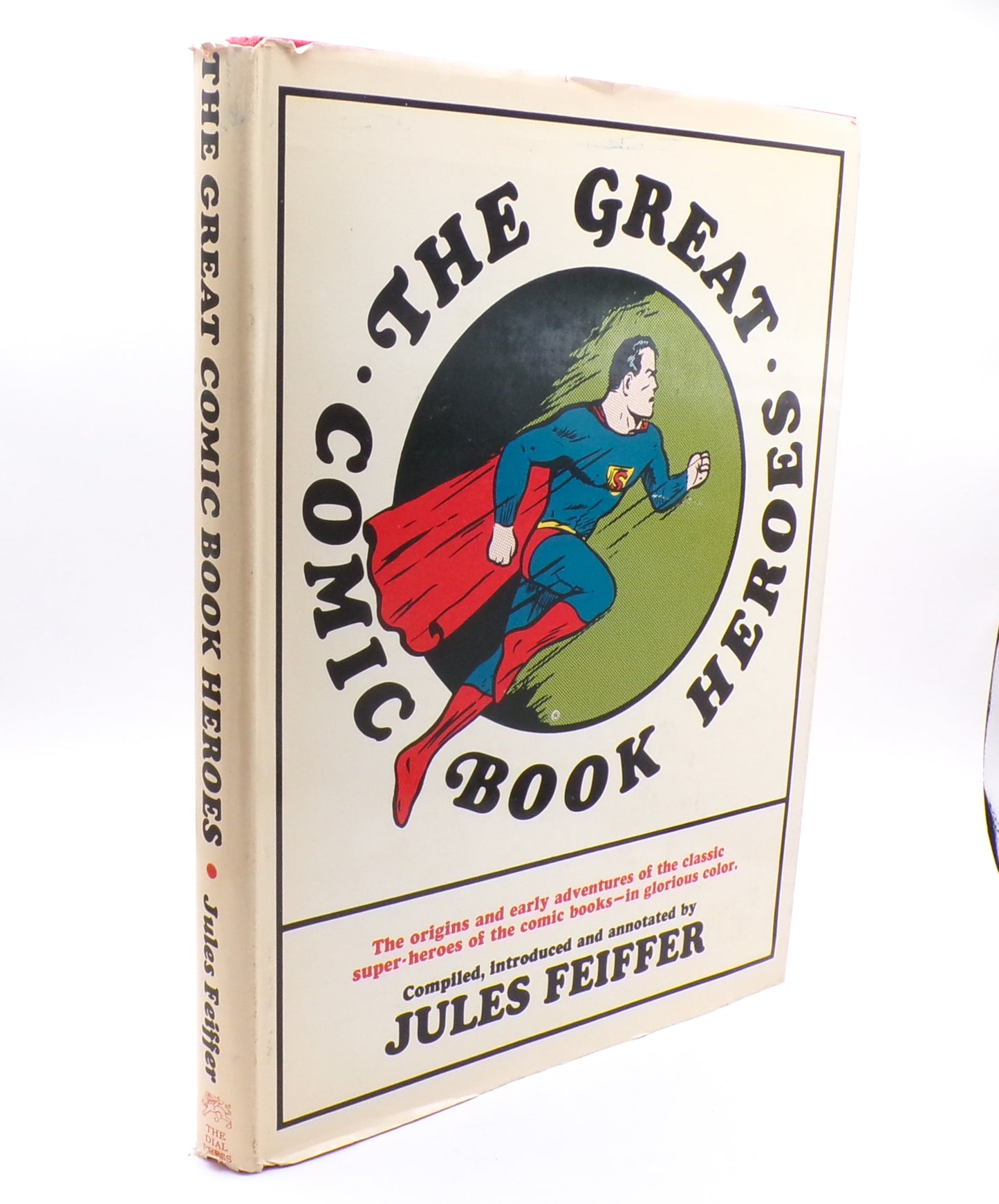 1965 The Great Comic Book Heroes Dial Press First Print/Edition Jules Feiffer HC/DJ Mint
