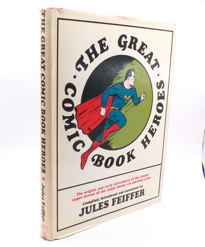1965 The Great Comic Book Heroes Dial Press First Print/Edition Jules Feiffer HC/DJ Mint