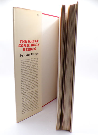 1965 The Great Comic Book Heroes Dial Press First Print/Edition Jules Feiffer HC/DJ Mint