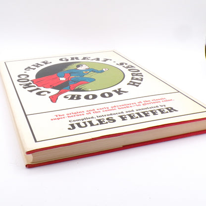 1965 The Great Comic Book Heroes Dial Press First Print/Edition Jules Feiffer HC/DJ Mint