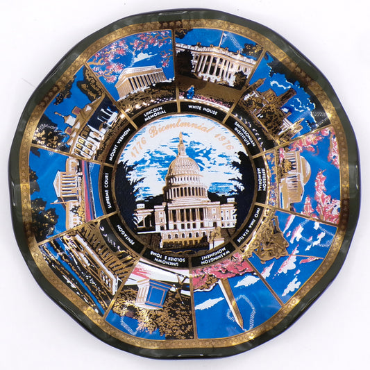 5" Bicentennial 1776-1976 Washington DC Decorative Collectible Plate/Ashtray
