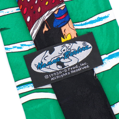 Vintage 1993 Hanna Barbera Fred + Barney Flinstones Yabba Dabba Doo Football Necktie