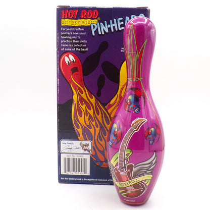 2005 Hot Rod Underground Pin-Heads Custom Painted Rock + Roll Bowling Pin NIB