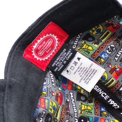 Official Nintendo Seal Mariokart Since 1992 Patch Black Hat w/Graphic Interior