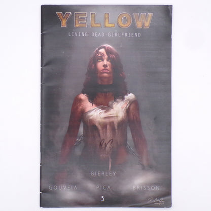 2008 Booby Bierley SIGNED Yellow Living Dead Girlfriend Comic Book Mint