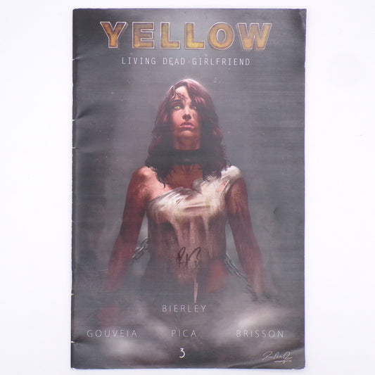 2008 Booby Bierley SIGNED Yellow Living Dead Girlfriend Comic Book Mint