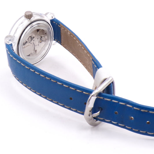 Women's Clear Acrylic Superman DC Armitron Water Resistant Analog Watch