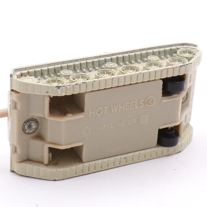 Hot Wheels 1974 US Army Tough Customer Sand Camo Tank Diecast Malaysia