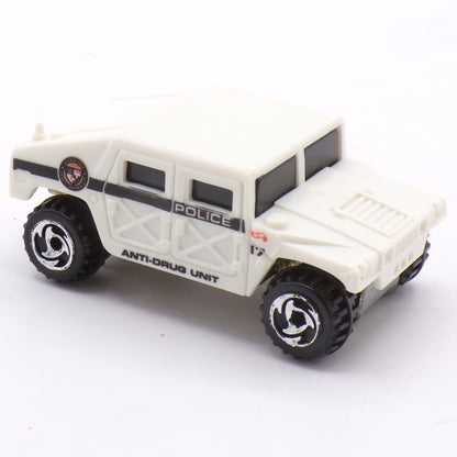 1991 Hot Wheels White Police Anti-Drug Unit Hummer Diecast Truck