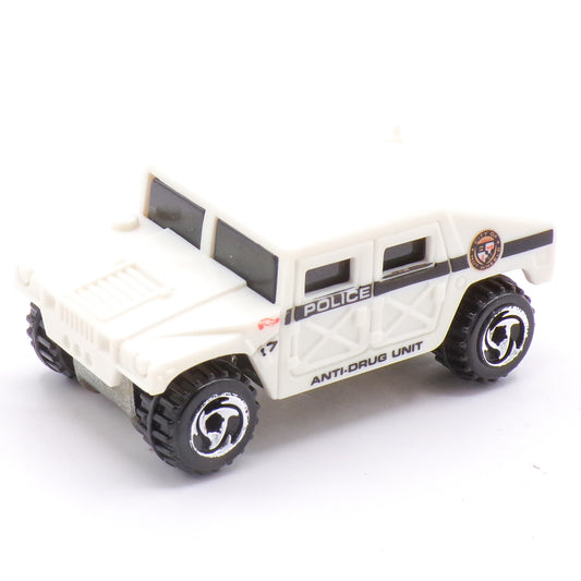 1991 Hot Wheels White Police Anti-Drug Unit Hummer Diecast Truck