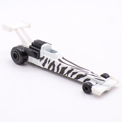 1993 Hot Wheels Zebra Striped McDonald's Die Cast Dragster Drag Car