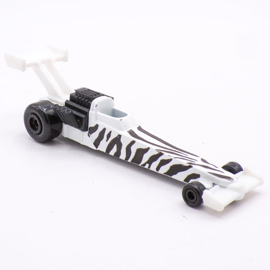 1993 Hot Wheels Zebra Striped McDonald's Die Cast Dragster Drag Car