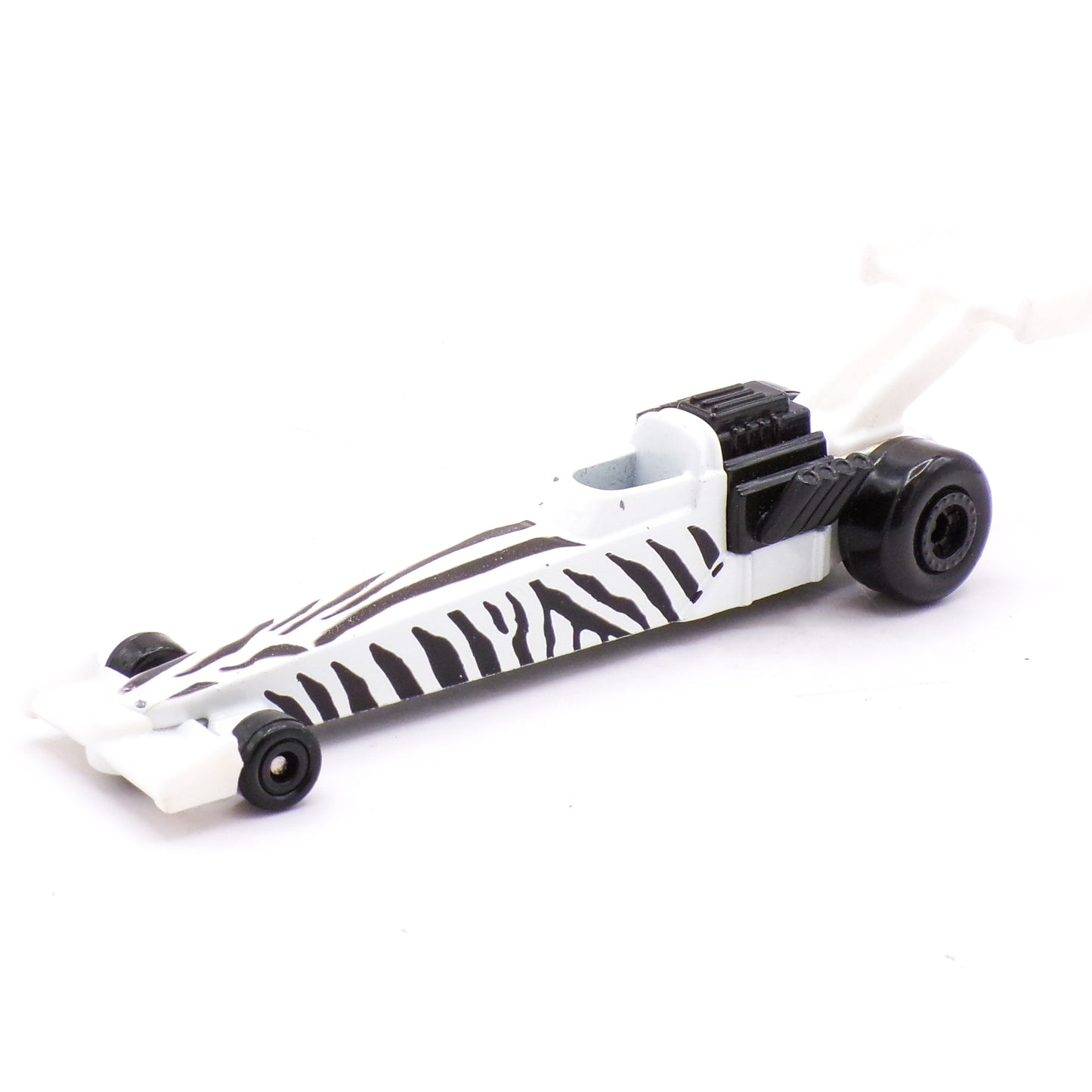 1993 Hot Wheels Zebra Striped McDonald's Die Cast Dragster Drag Car