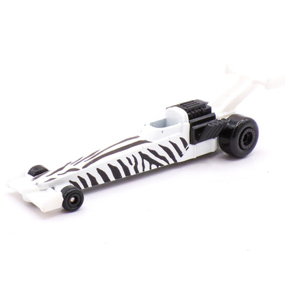 1993 Hot Wheels Zebra Striped McDonald's Die Cast Dragster Drag Car