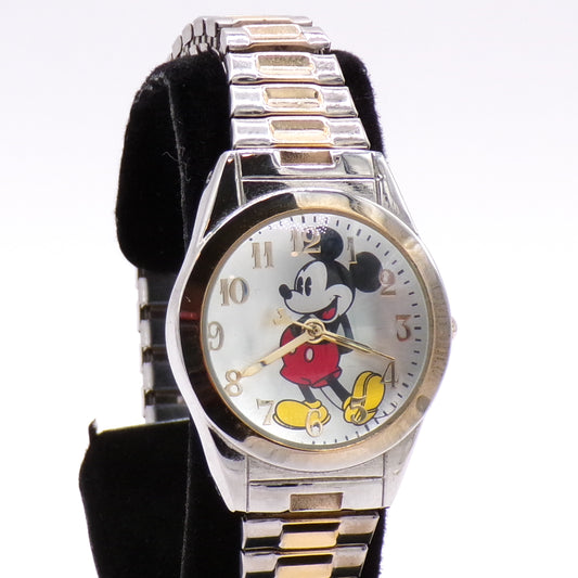 Vintage Women's Two-Tone Mickey Mouse Disney Wristwatch MZ Berger