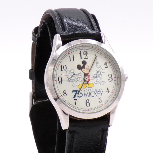 2003 Mickey Mouse Disney 75th Anniversary Collectible Analog Wristwatch