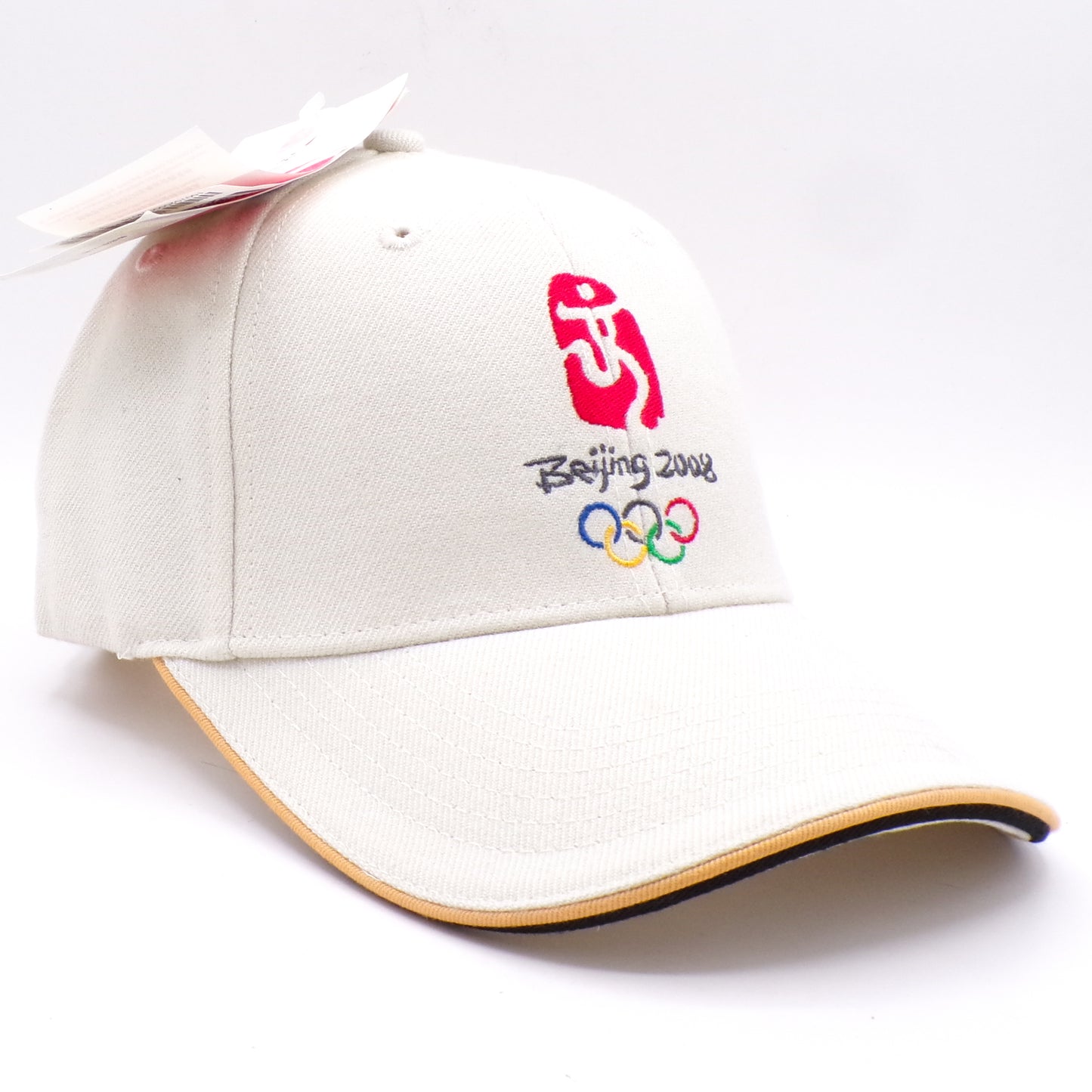 Official 2008 Beijing China Olympics Brushed Cotton Adjustable Embroidered Hat NWT