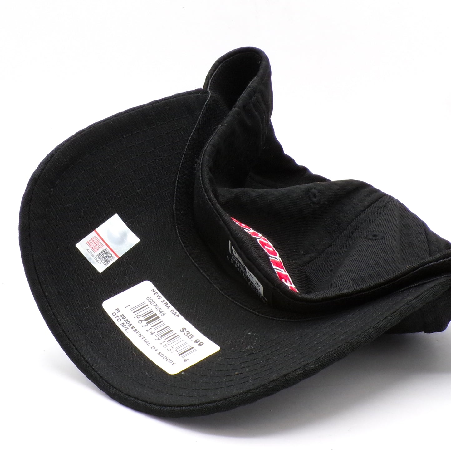 Black University of South Dakota Coyotes Fitted M/L New Era 39 Hat NWT