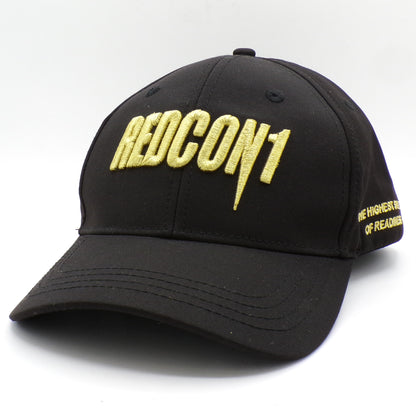 Black Redcon1 Highest State of Readiness 3D Puff Adjustable Snapback Hat New