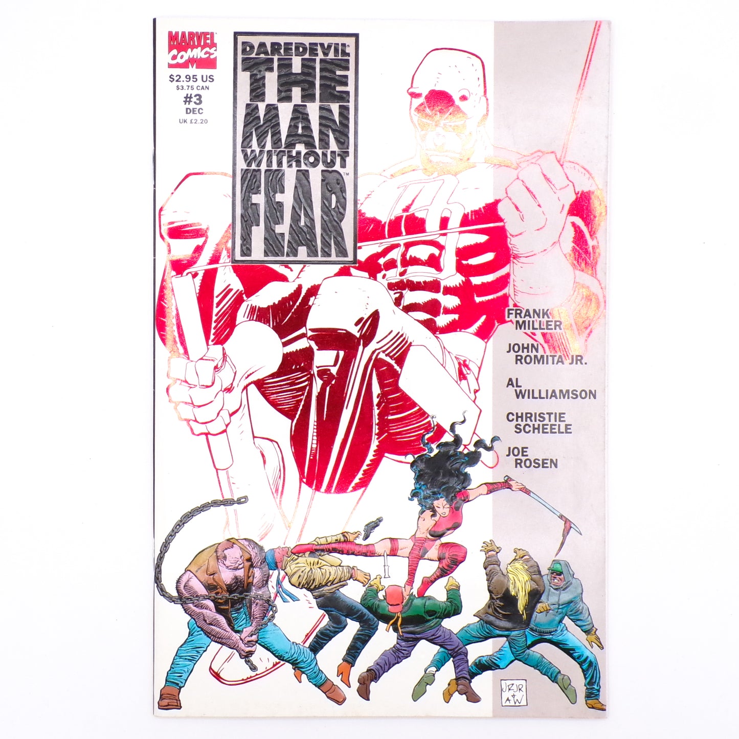 Red Foil 1993 Daredevil The Man Without Fear #3 Marvel Frank Miller Comic Book NM