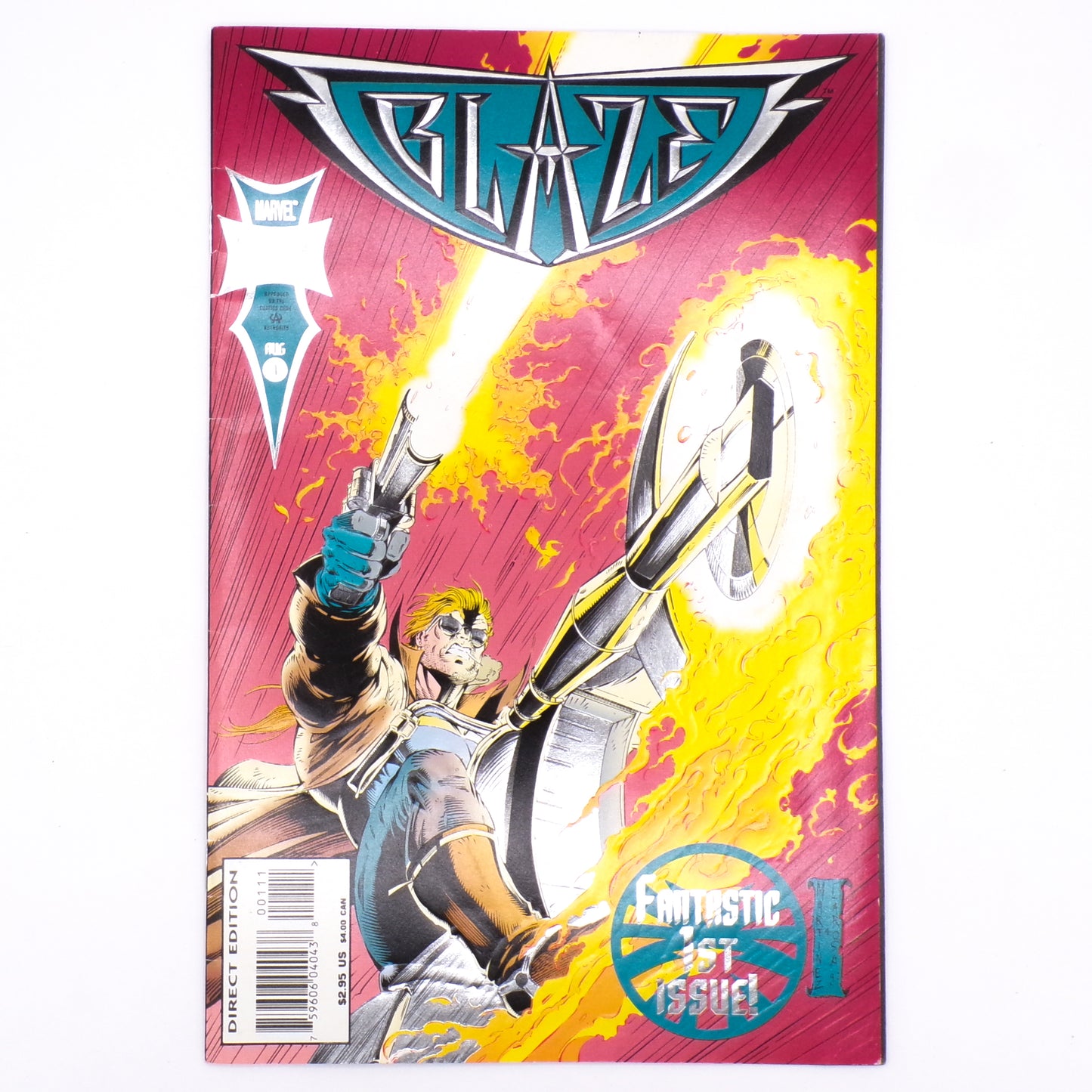 1994 Blaze #1 Foil Edition Marvel Johnny Blaze Midnight Sons Comic Book NM