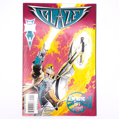 1994 Blaze #1 Foil Edition Marvel Johnny Blaze Midnight Sons Comic Book NM