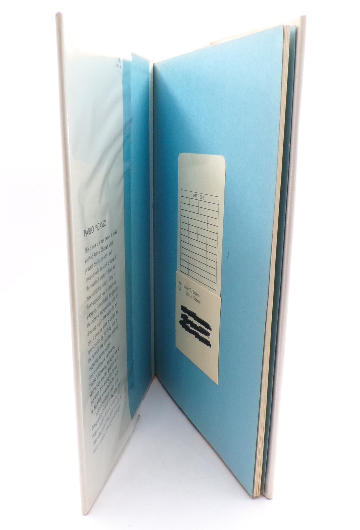 Rare 1968 Reinforced Library Edition Art for Children Pablo Picasso HC w/DJ Mylar Book