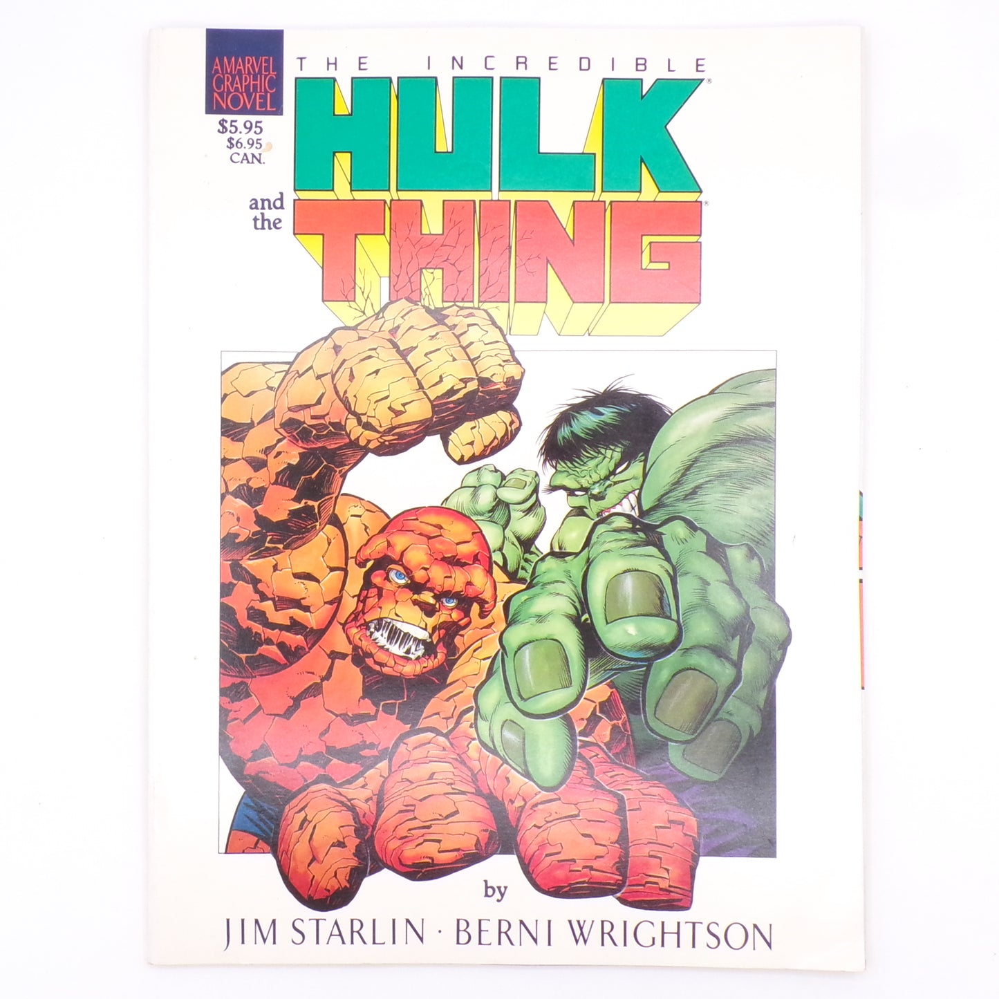 1987 The Incredible Hulk and The Thing 1st Edition/Print Marvel Graphic Novel Mint