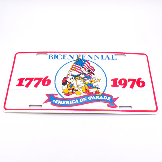 1776-1976 Bicentennial Walt Disney America on Parade Collectible License Plate