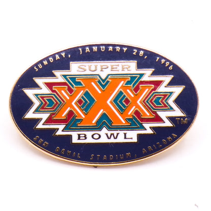 1996 Super Bowl XXX Sun Devil Stadium AZ Enamel Lapel Pin