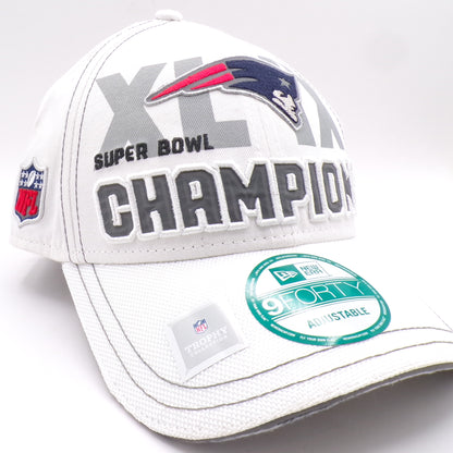 Super Bowl XLIX Champions New England Patriots New Era Trophy Collection Adjustable Hat - NEW