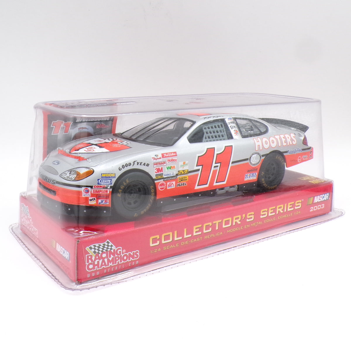 2003 Racing Champions Collector's Series Brett Bodine #11 Hooters 1/24 Scale Die Cast