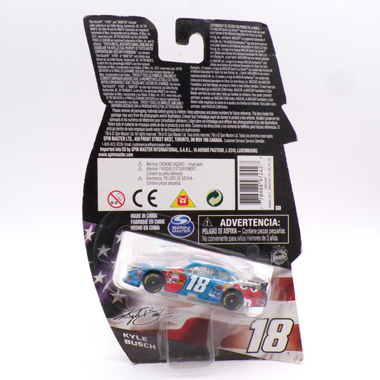 2012 NASCAR Kyle Busch #18 M&M’s Red, White, Blue 1/64 Spin Master Diecast NIB