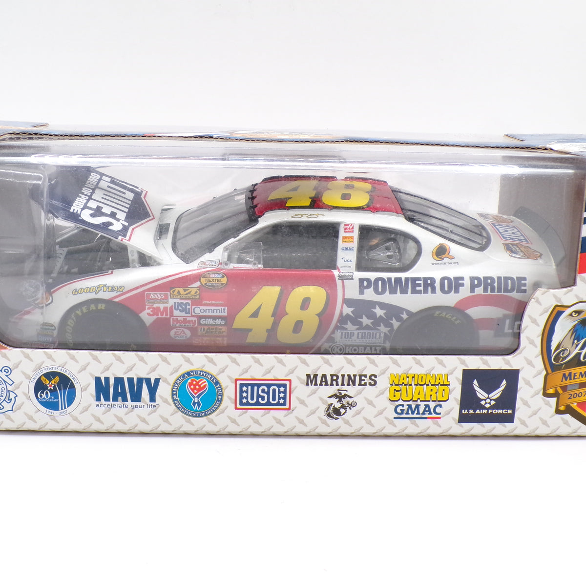 2007 Jimmie Johnson #48 Lowes 1/24 American Heroes Memorial Day Die Cast NIB