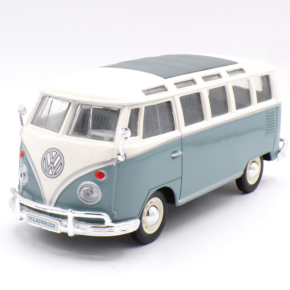 Maisto Volkswagen Van "Samba" 1/25 Scale Diecast Gray/White