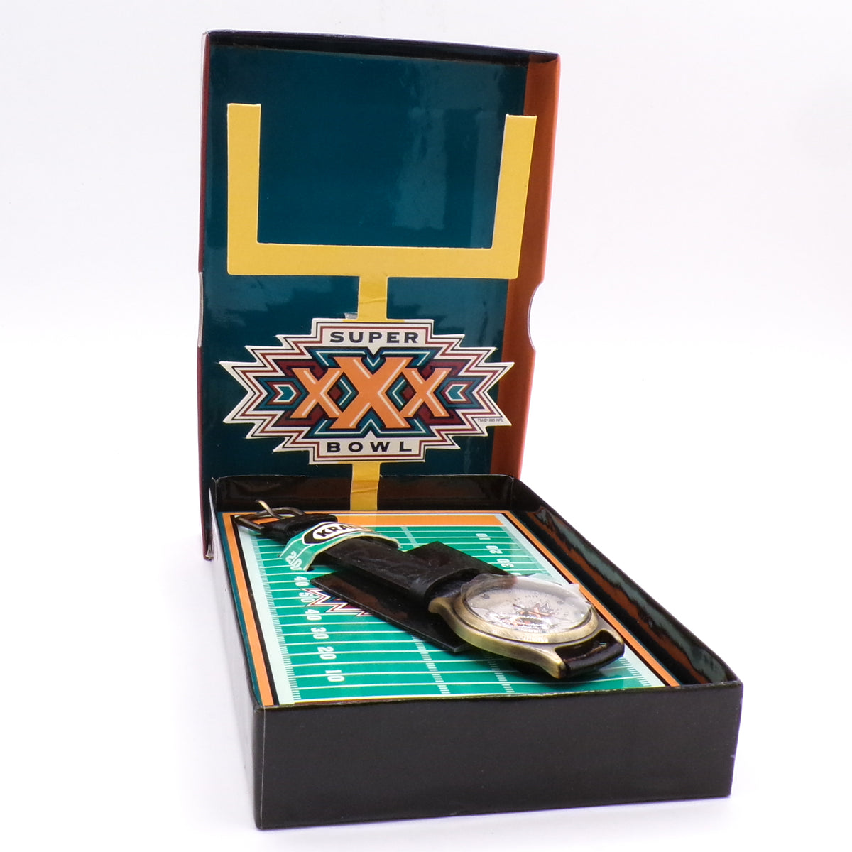 1996 Super Bowl XXX Limited Edition Analog Watch w/Original Box - NIB
