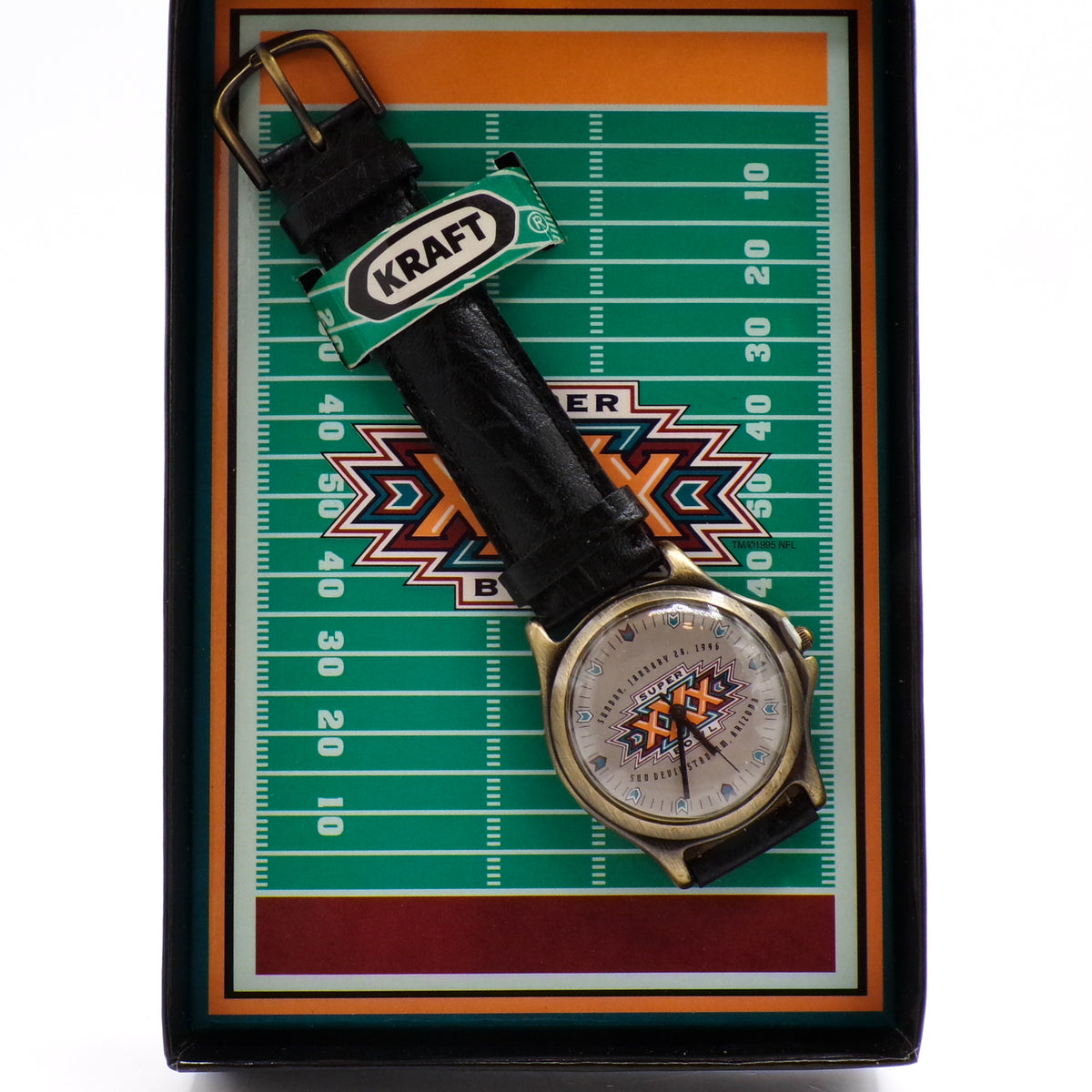 1996 Super Bowl XXX Limited Edition Analog Watch w/Original Box - NIB