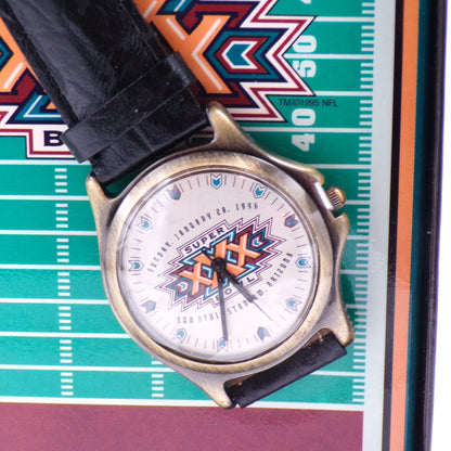 1996 Super Bowl XXX Limited Edition Analog Watch w/Original Box - NIB
