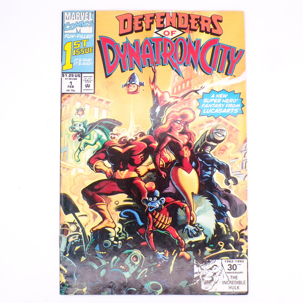 1992 Defenders of Dynatron Marvel Comics #1 Comic Book - Mint