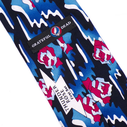 Rare 100% Silk Grateful Dead Thunder Rose First Set Neck Tie