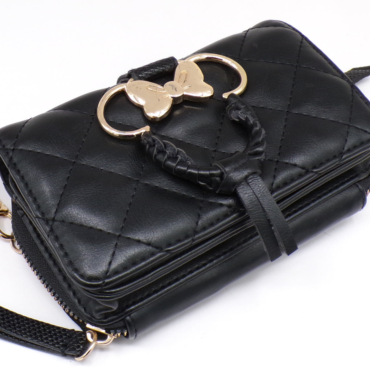 Black Mickey Mouse Wristlet Wallet Combo Purse Disney Bioworld