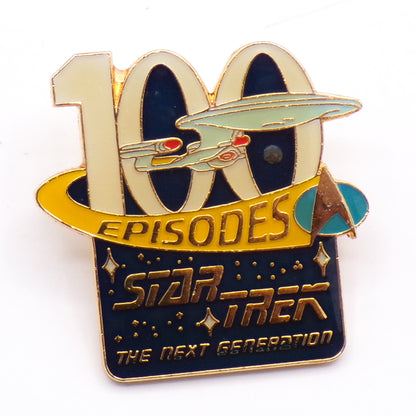 Vintage Star Trek The Next Generation 100 Episodes Commemorative Lapel Pin