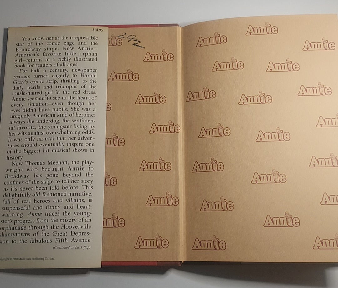 Annie By Thomas Meehan 1st Printing First Edition 1980 Hardcover DJ
