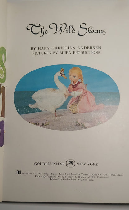 The Wild Swans, Hans Christian Andersen, Golden Press, Shiba, 1966