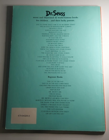 If I Ran the Zoo By Dr. Seuss - Paperback - 1977 - Out of Print Banned Book