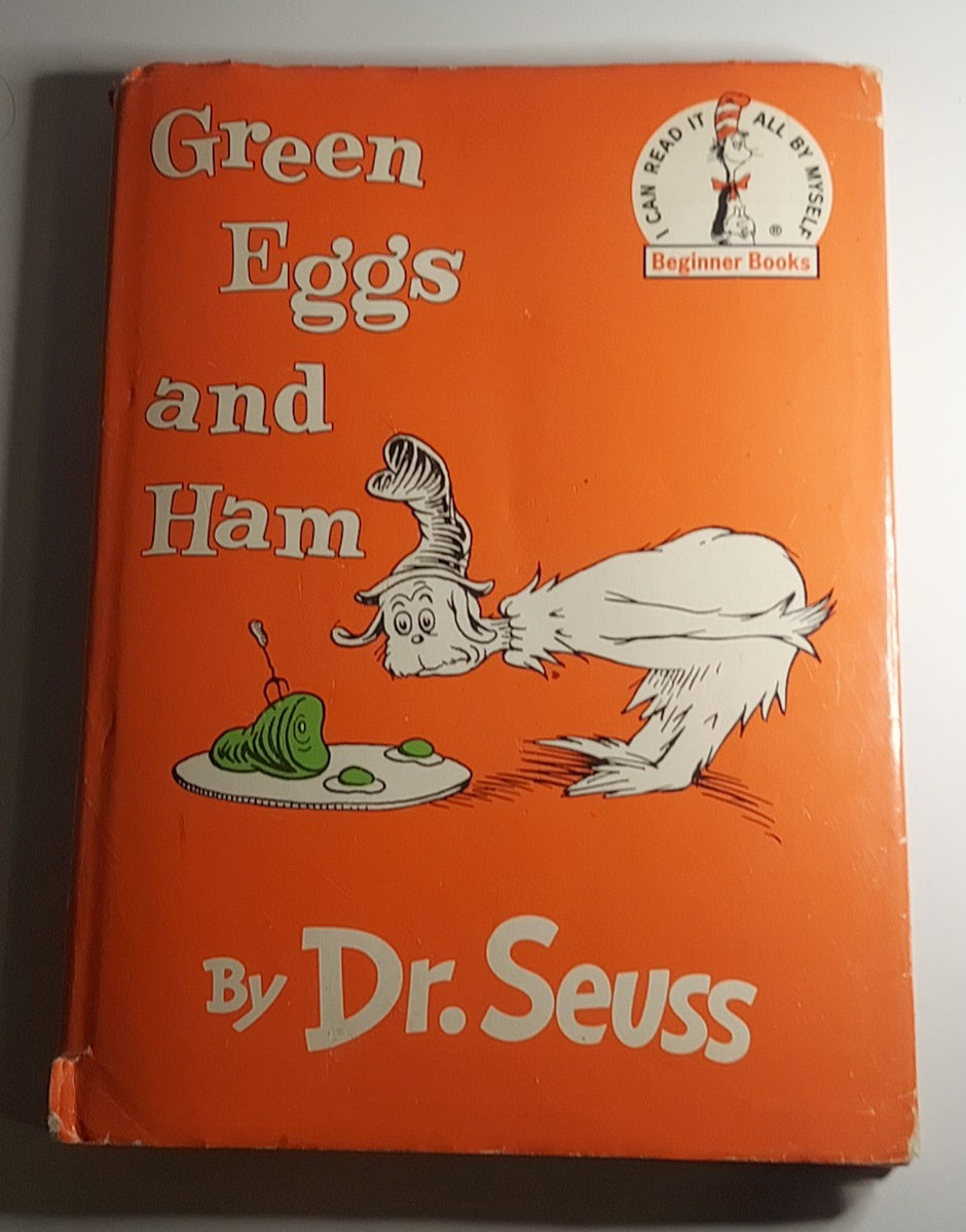 1960 Dr. Seuss Green Eggs And Ham 1st Edition B-16 with Dust Jacket 195/195