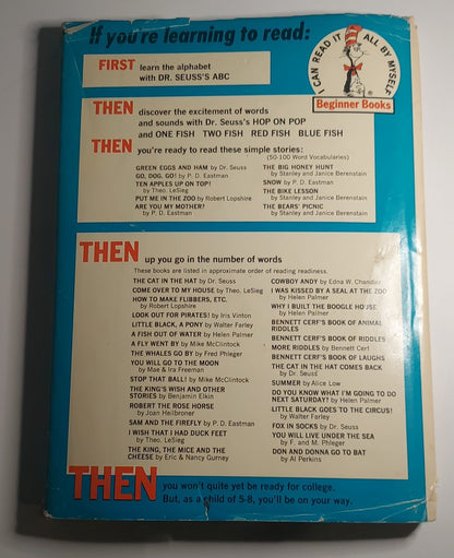 Dr. Seuss's ABC Beginner Book, 1963 1st Editon, 1st Printing Hardcover Dust Jacket - 195/195